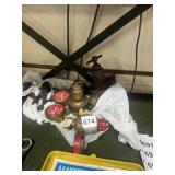 VINTAGE BRASS PRESSURE GAUGES & INDUSTRIAL VALVE