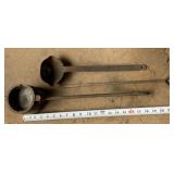 ANTIQUE SMELTING LADLES