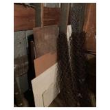 ROLLS OF CHAIN LINK FENCING MATERIAL.