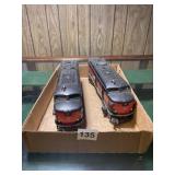 LIONEL ROCK ISLAND A-UNIT LOCOMOTIVES - PAIR,