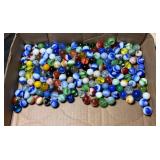 LARGE GROUPING OF GLASS MARBLES