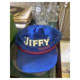 JIFFY MIXES TRUCKER HAT - BLUE MESH SNAPBACK W/
