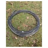 APPROX 40 FEET 4 AWG ALUMINUM ELECTRICAL CABLE.