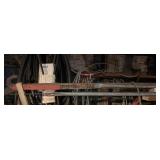 POLE SAW AND ASSORTED PIPE