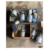 SPRAY PAINTING EQUIPMENT & SUPPLY LOT.