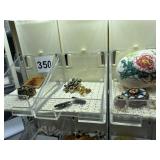 HAND-PAINTED CERAMIC EGG W/ FLORAL & BIRD MOTIF.