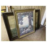 OCEAN AND VICTORIAN SCENE PICTURE AND GOOSE