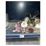 ASSORTED VINTAGE ELECTRIC LAMP PARTS - CERAMIC