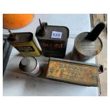 VINTAGE AUTOMOTIVE OIL & LUBRICANT TINS -