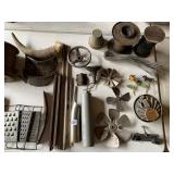 ASSORTED VINTAGE HARDWARE & INDUSTRIAL PARTS -