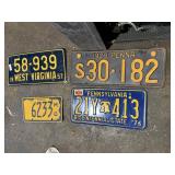 PENNSYLVANIA VINTAGE LICENSE PLATES, QTY 4. 1929