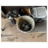 ASSORTED INDUSTRIAL LEAD WEIGHTS & BUCKETS -