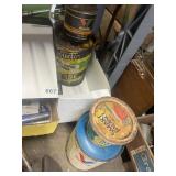 VINTAGE LUBRICANT AND GREASE CANS - VALVOLINE,