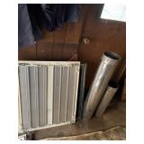 ASSORTED HVAC COMPONENTS - WHITE LOUVERED RETURN