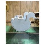 WOODEN DUCK BASKET HAND MADE