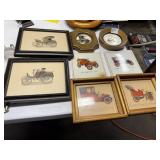 CAR PICTURES AND PRINTS CLOCK TOILET SEAT