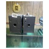 PAIR OF VINTAGE BOX CAMERAS - KODAK NO. 116 &