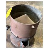 METAL DRUM W/ SPOUT & HANDLES COPPER WITH WELDED