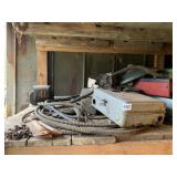 ASSORTED VINTAGE FARM EQUIPMENT & ACCESSORIES -