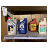 ASSORTED MOTOR OIL & FLUIDS - MOBIL 1 15W-50,