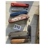 VINTAGE POCKET KNIFE ASSORTMENT - 6 MULTI-BLADE