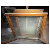WOOD-FRAME GLASS CABINET WINDOW - SINGLE PANE,