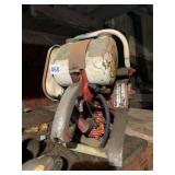 VINTAGE CHAIN SAW 2 STROKE HAS COMPRESSION  -