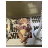 VINTAGE COMPOSITION BABY DOLL - PURPLE & CREAM