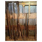 ANTIQUE HAND TOOLS - ASSORTED GARDEN/FARM