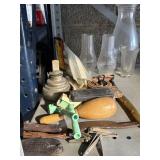 LANTERN SHADES AND SOCK DARNER 2 PLASTIC HANDLED