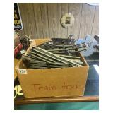 ASSORTED MODEL TRAIN TRACK & ACCESSORIES - LARGE