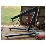 HEAVY-DUTY ENGINE HOIST - BLACK STEEL FRAME W/