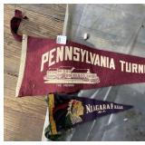 VINTAGE FELT PENNANTS - PENNSYLVANIA TURNPIKE THE