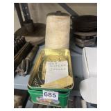 VINTAGE SEWING TIN - GREEN DECORATIVE TIN