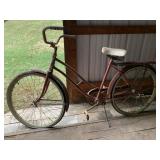 VINTAGE STEP-THROUGH BICYCLE - RED FRAME, COASTER