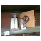 TWO VINTAGE SCALE, VEGETABLE HOLDER