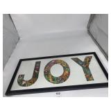 'JOY' FRAMED ART PRINT, 24.5 IN H.
