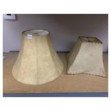 LEATHER AND FAUX SUEDE LAMPSHADES