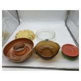 ANCHOR HOCKING FIRE-KING, FIESTA WARE, COPPER