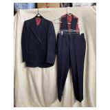 VINTAGE HERBERT'S 3 PIECE SUIT, JACKET SIZE 40R,