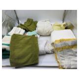 ASSORTED BATH TOWELS.