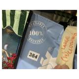 REUSABLE TOTE BAG W/ LARGE CLOTHING.