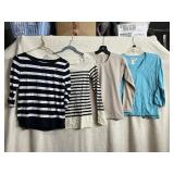 WOMEN'S SIZE S STRIPED & SOLID TOPS, HOLLISTER,