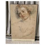 PETER PAUL RUBENS DRAWING PRINT, 26 X 17 IN.