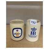 STONEWARE BEER STEINS