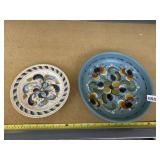 ELLEN MARIE GANSON ROSEMALING DECORATIVE PLATES.