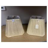 PR PLEATED FABRIC LAMP SHADES