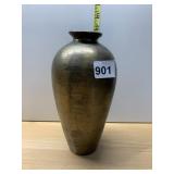 CLEWELL PATINATED METAL VASE, 10.5IN.