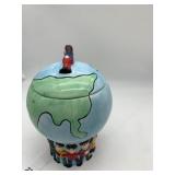 SAVE THE CHILDREN CERAMIC GLOBE COOKIE JAR