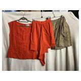 VINTAGE ANNE KLEIN SIZE 4 SILK OUTFIT AND SKIRT